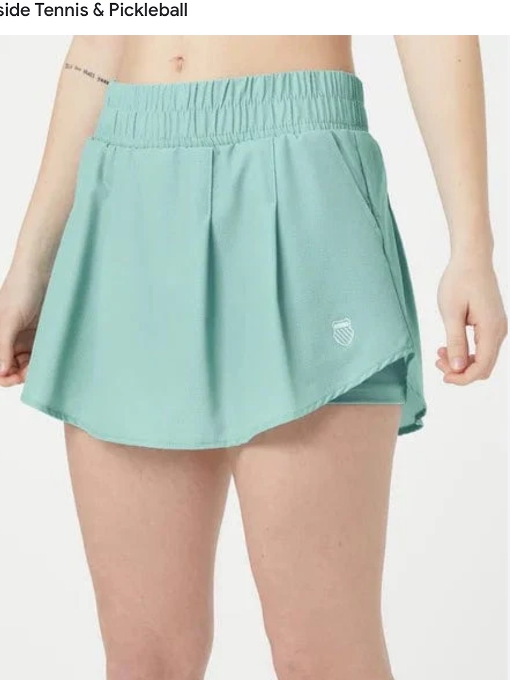 K Swiss M seafoam green skort